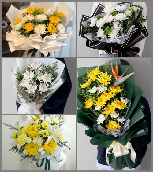 海南海口市龙华区龙桥镇白事花束代送